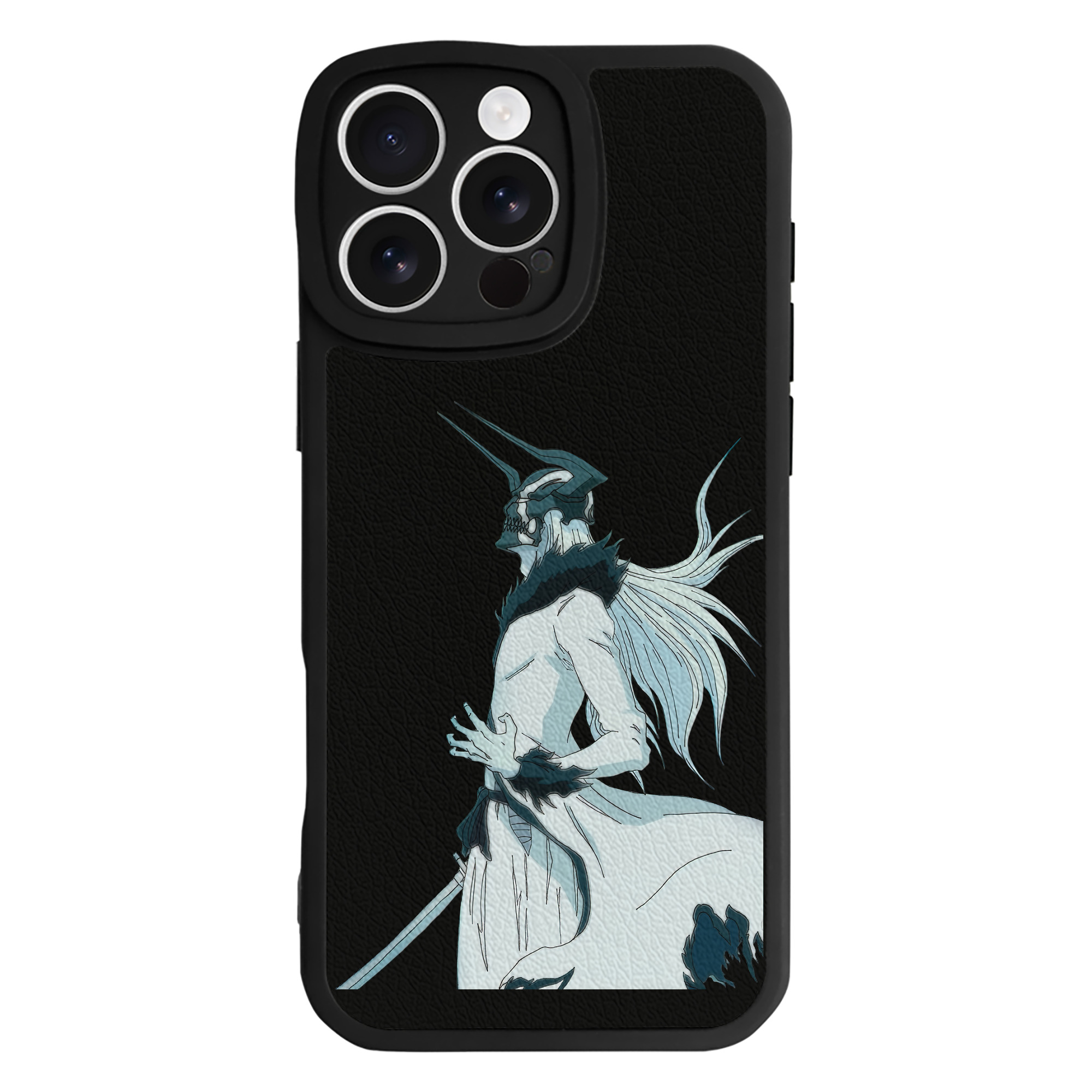 ブリーチ 黒崎一護（くろさき いちご）BLEACH Kurosaki Ichigo 【iPhone 16シリーズ対応】シリコンスマホケース（レザー調） 材質：シリコン